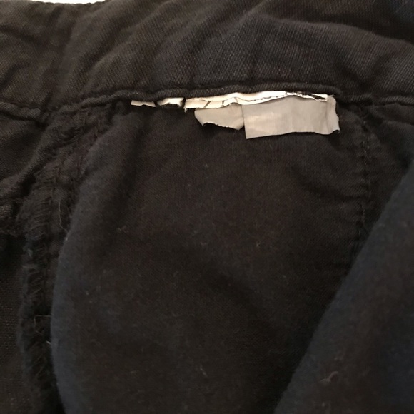 Zara size 6 black linen capri pants - Picture 6 of 6